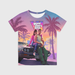 Детская футболка 3D Главные герои gta 6