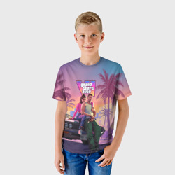 Детская футболка 3D Главные герои gta 6 - фото 2