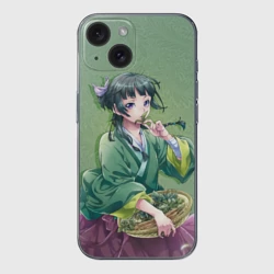 Чехол для iPhone 15 силиконовый с защитой камеры Монолог фармацевта Маомао