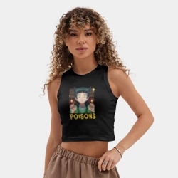 Женская укороченная майка-топ хлопок Apothecary Diaries - poisons Maomao - фото 2