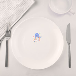 Набор: тарелка + кружка Забавный осьминог - фото 2