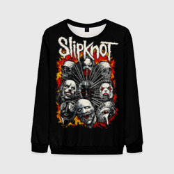 Мужской свитшот 3D Slipknot метал-группа