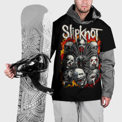 Накидка на куртку 3D Slipknot метал-группа