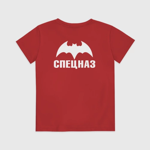 Детская футболка хлопок с принтом Разведка - спецназ ГРУ, вид сзади #1