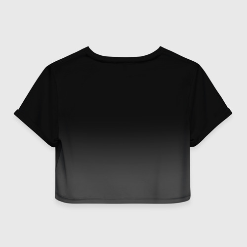 Женская футболка Crop-top 3D GTA6 glitch на темном фоне посередине, цвет 3D печать - фото 2