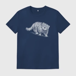 Мужская футболка хлопок Манул суровый