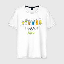Время коктейлей – Мужская футболка хлопок с принтом купить со скидкой в -20%