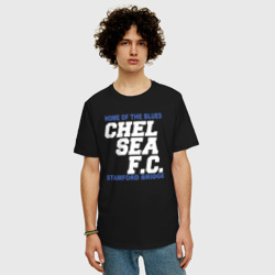 Мужская футболка хлопок Oversize Chelsea Stamford Bridge - фото 2