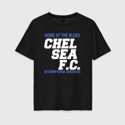 Женская футболка хлопок Oversize Chelsea Stamford Bridge