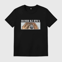 Мужская футболка хлопок Eyes kurwa bobr