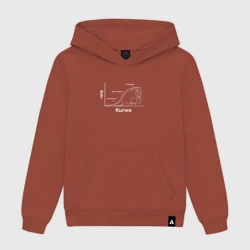 Женская толстовка хлопок Бобр курва график