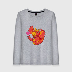 Женский лонгслив хлопок Сирена - любовь