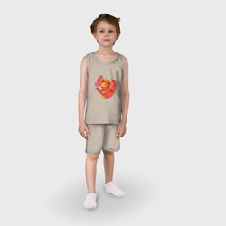 Детская пижама с шортами хлопок Сирена - любовь 3 - фото 2