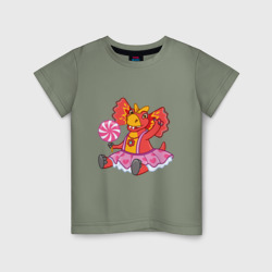 Детская футболка хлопок Сирена - дракоша