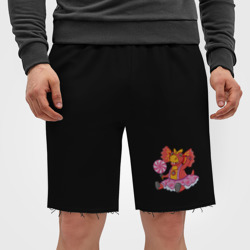 Мужские трикотажные шорты футер хлопок Сирена - дракоша - фото 2