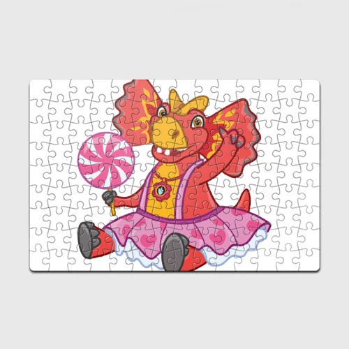 Головоломка Пазл магнитный 126 элементов с принтом Сирена - дракоша 2 Головоломка Пазл магнитный 126 элементов Сирена - дракоша 2