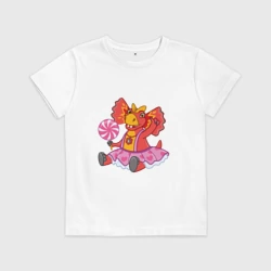 Детская футболка хлопок Сирена - дракоша 3