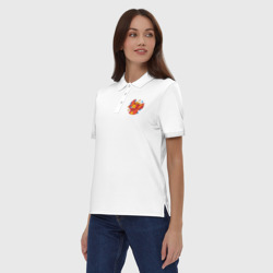 Женское поло хлопок Сирена - Турбозавры - фото 2