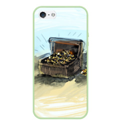 Чехол для iPhone 5/5S матовый Сундук с сокровищами