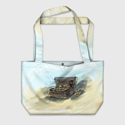 Пляжная сумка 3D Сундук с сокровищами