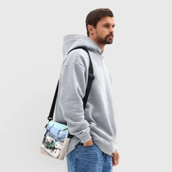 Сумка через плечо 3D Капли и портрет тушью - фото 2