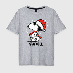 Мужская футболка хлопок Oversize Snoopy stay cool  