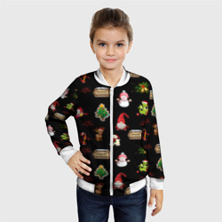 Детский бомбер 3D Много новогодних игрушек - фото 2