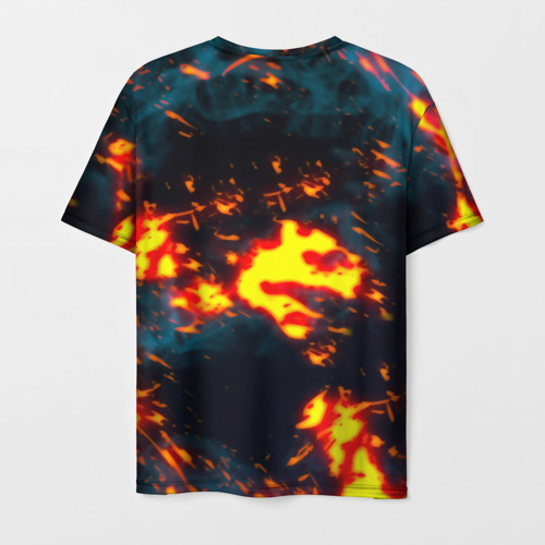 Мужская футболка 3D PUBG огненое лого, цвет 3D печать - фото 2