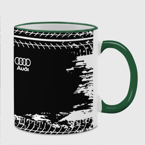 Кружка с полной запечаткой с принтом Audi sportcolor, вид спереди #2