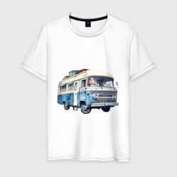 Машина для путешествий – Мужская футболка хлопок с принтом купить со скидкой в -20%