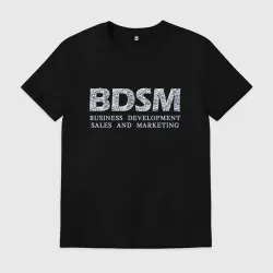 Мужская футболка хлопок BDSM - business development sales and marketing