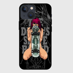 Чехол для iPhone 13 mini The Devil's skull skateboard