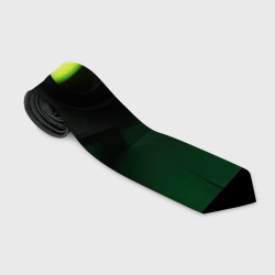 Зеленая и черная   абстракция   геометрическая – Галстук 3D с принтом купить
