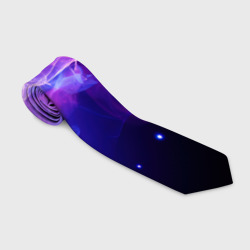 Галстук 3D Фиолетовый туман в движении