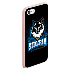 Чехол для iPhone 5/5S матовый Сибирь - волк - фото 2