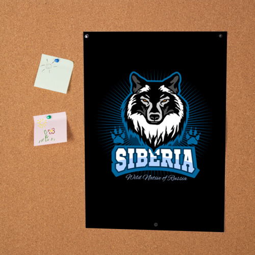 Постер Сибирь - волк - фото 2