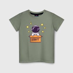 Детская футболка хлопок Космонавт к коробке