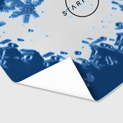 Бумага для упаковки 3D Starfield blue space - фото 2