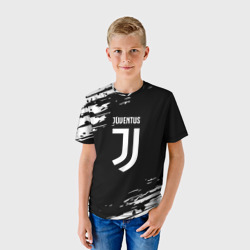 Детская футболка 3D Juventus спорт краски - фото 2