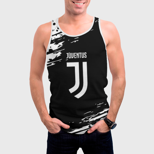 Мужская майка 3D Juventus спорт краски, цвет 3D печать - фото 3