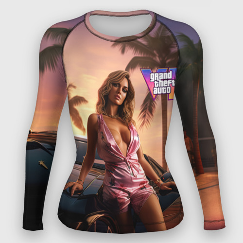 Женский рашгард 3D GTA 6 girl, цвет 3D печать