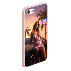 Чехол для iPhone 5/5S матовый GTA 6 girl - фото 2