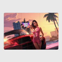 Магнитный плакат 3Х2 GTA 6 girl vice city