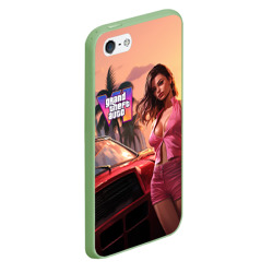 Чехол для iPhone 5/5S матовый GTA 6 girl vice city - фото 2