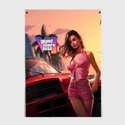 Постер GTA 6 girl vice city