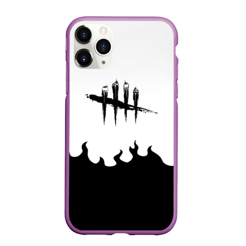 Чехол для iPhone 11 Pro Max матовый Dead by daylight fire season, цвет фиолетовый