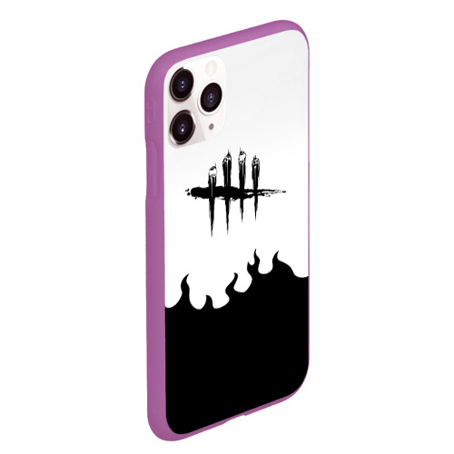 Чехол для iPhone 11 Pro Max матовый Dead by daylight fire season, цвет фиолетовый - фото 3