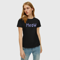 Женская футболка хлопок Meow - фото 2
