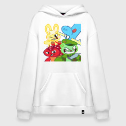 Худи SuperOversize хлопок Four happy tree friends