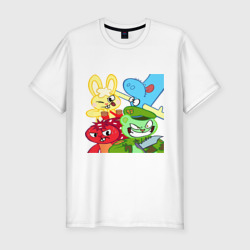 Мужская футболка хлопок Slim Four happy tree friends